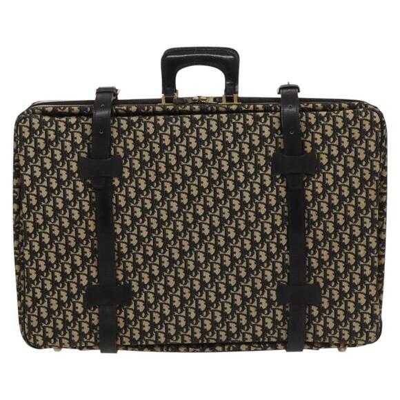 DIOR Trotter Canvas Trunk Navy Gold - Picture 3 of 12